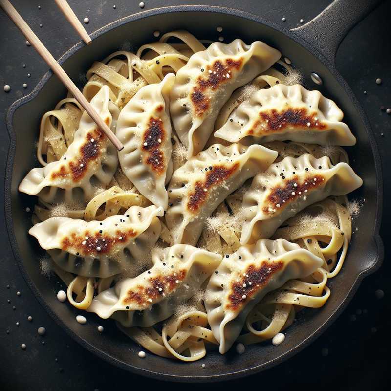 Gyoza cacio e pepe