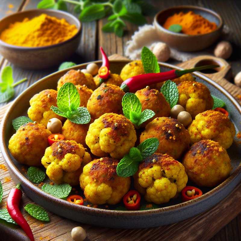 Cauliflower and Turmeric Meatballs