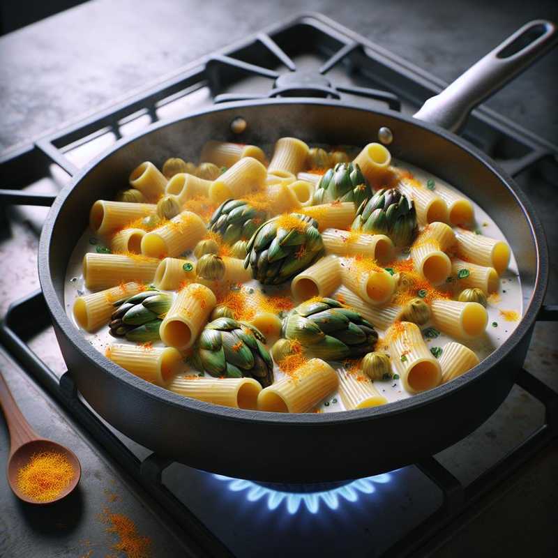 Paccheri with Artichokes and Saffron