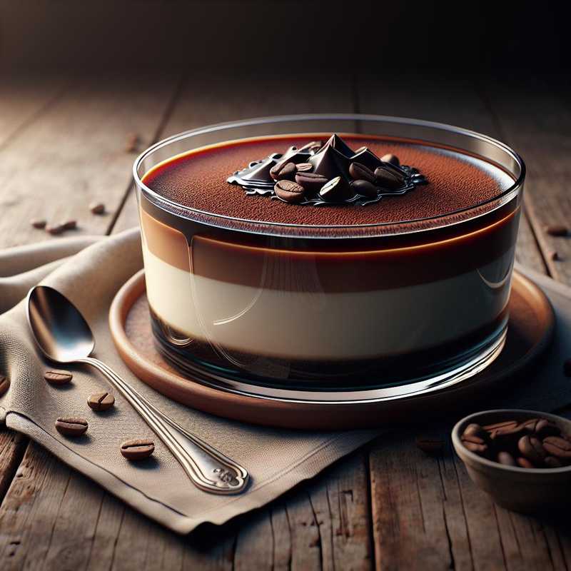 Coffee and Chocolate Panna Cotta Cake