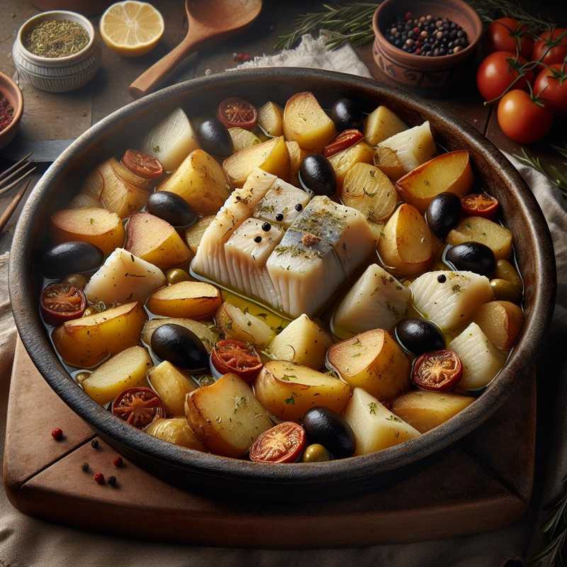 Salt Cod with Potatoes and Olives