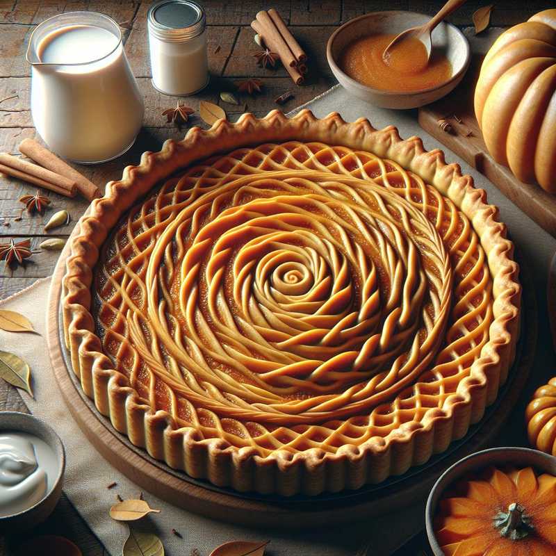 Crostata alla zucca e latte condensato