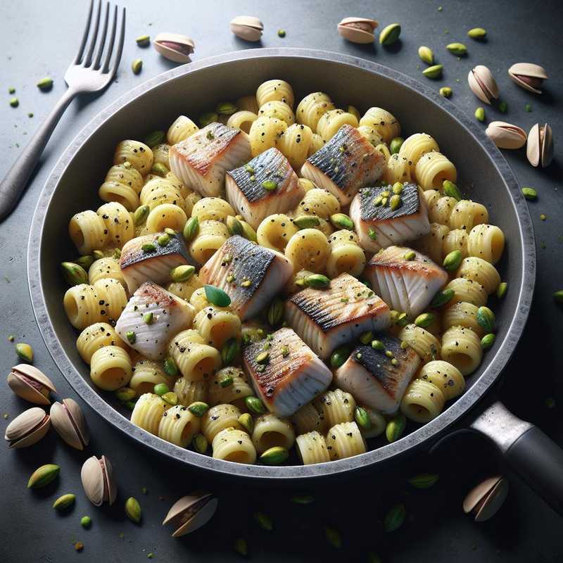 Gnocchetti sardi con pesce spada e pistacchi