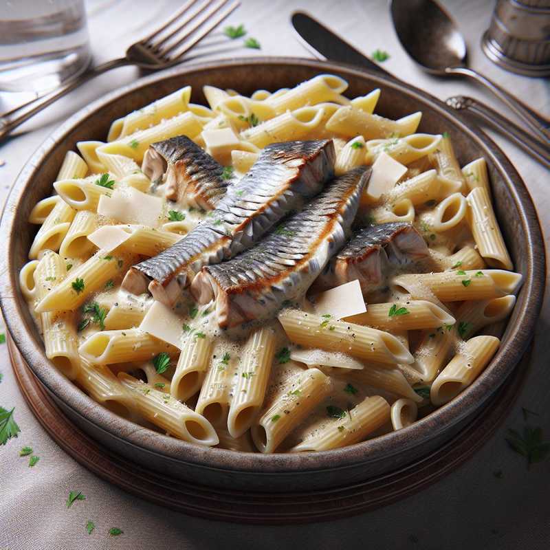 Penne alla crema di nasello