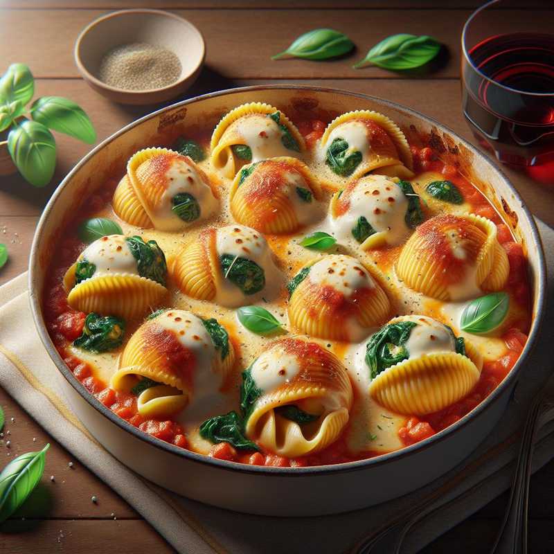 Baked Stuffed Conchiglioni