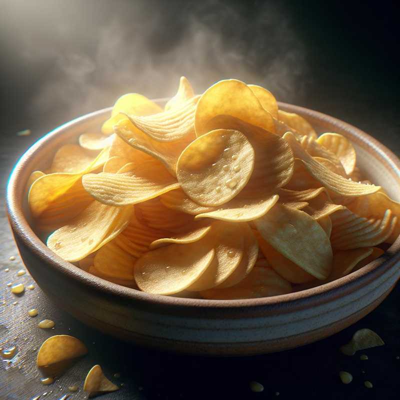 Chips di patate al microonde