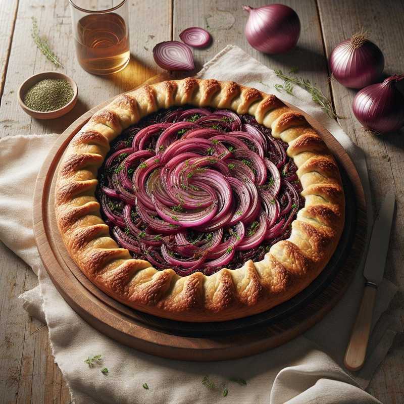 Crostata salata di cipolle rosse