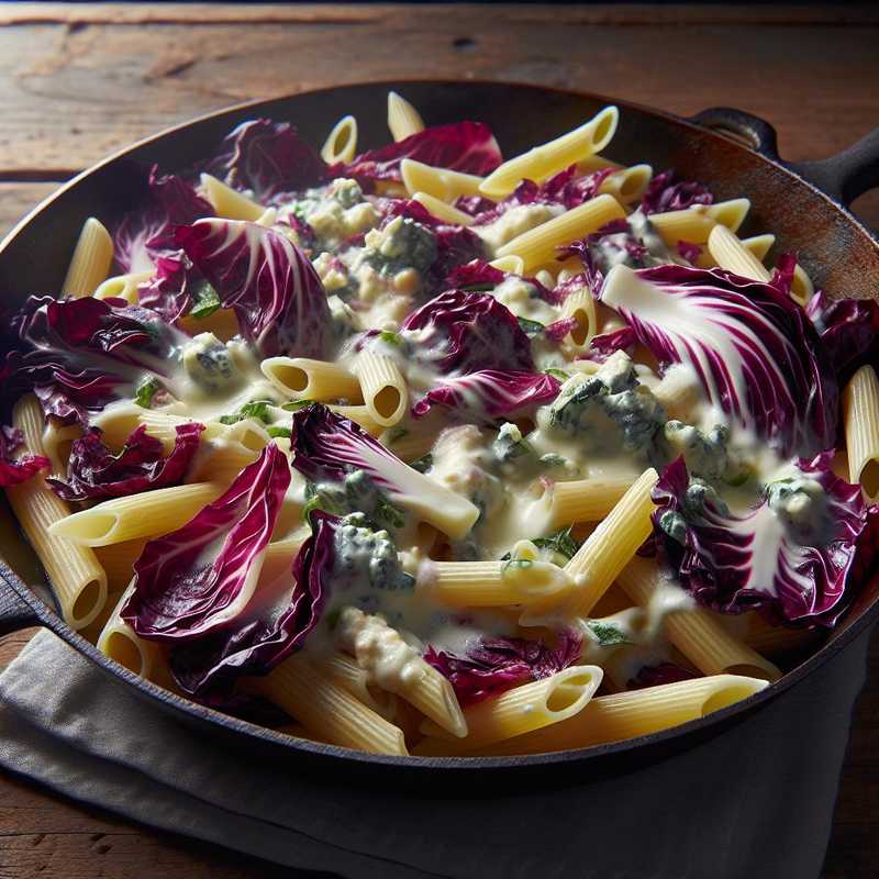 Pasta radicchio e gorgonzola