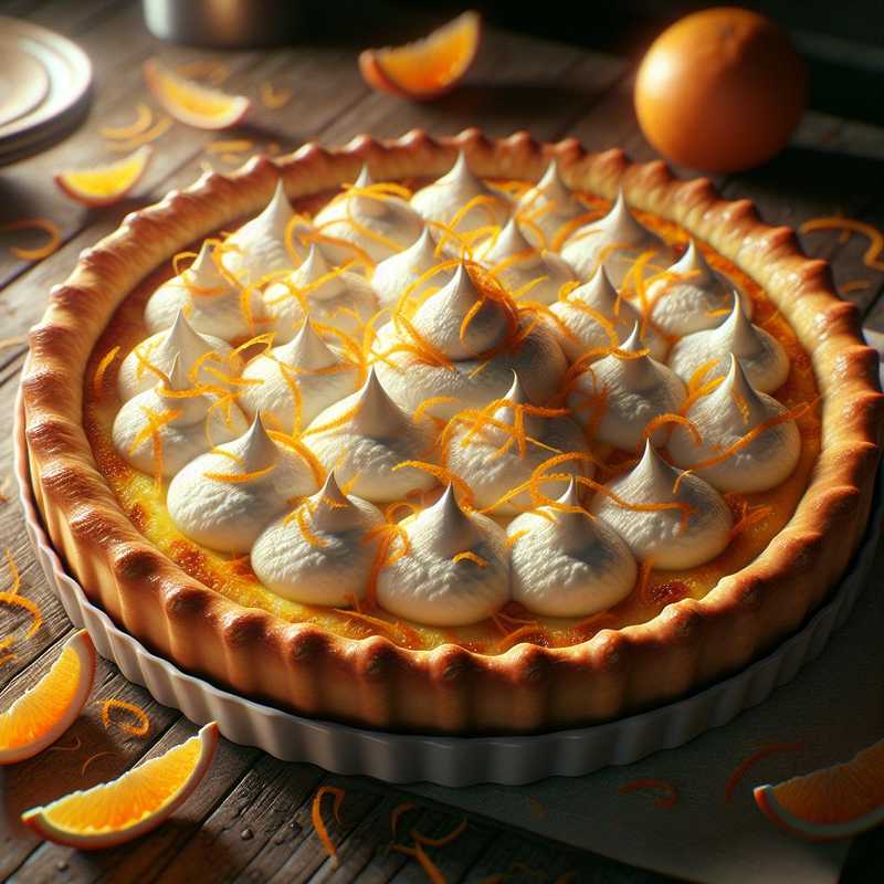 Crostata di ricotta all'arancia