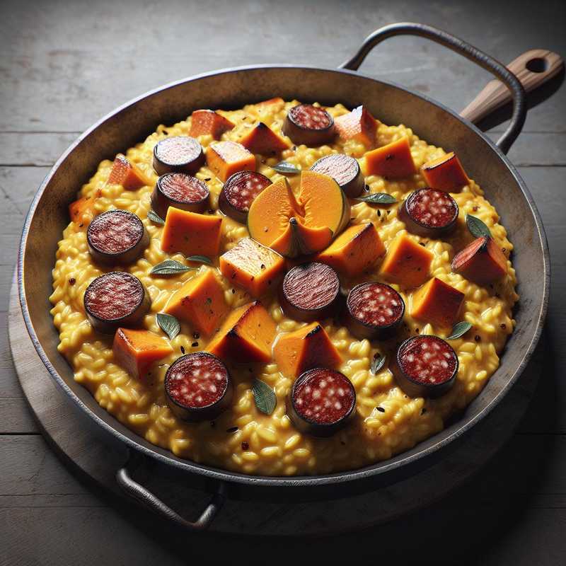 Risotto zucca e salsiccia