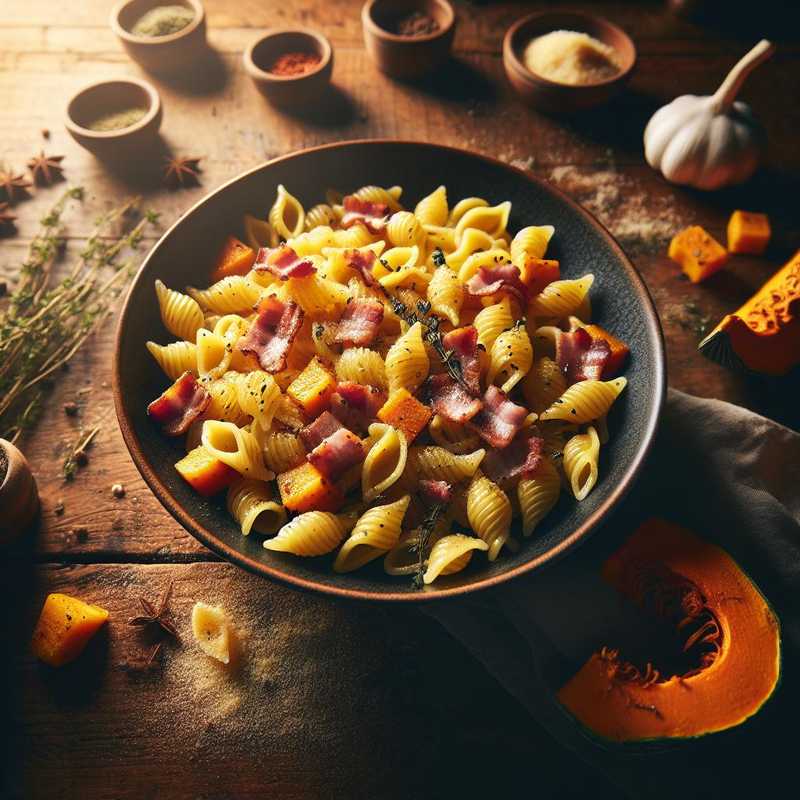 Cavatelli with Bacon and Pumpkin