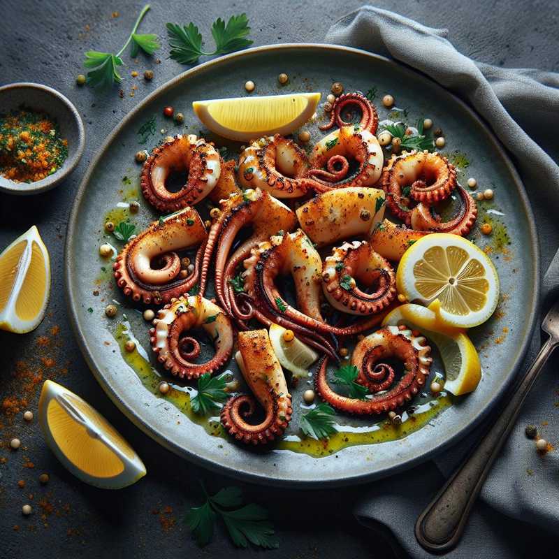 Calamari alla griglia al limone