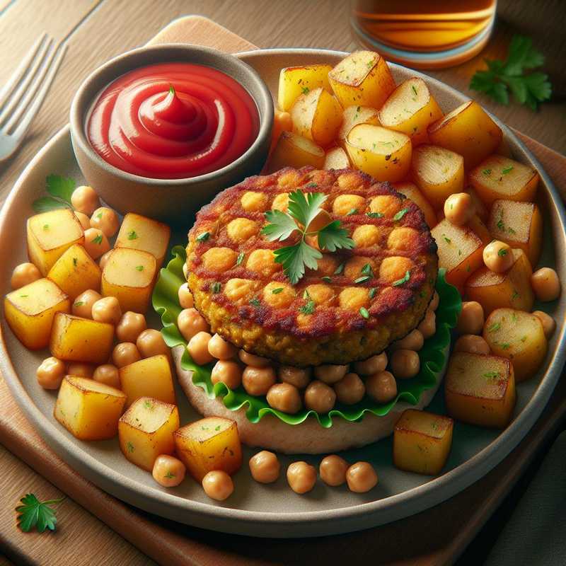 Hamburger di ceci e patate