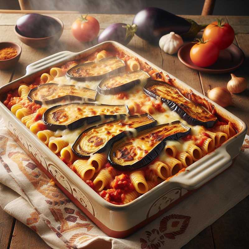 Pasta al forno con melanzane