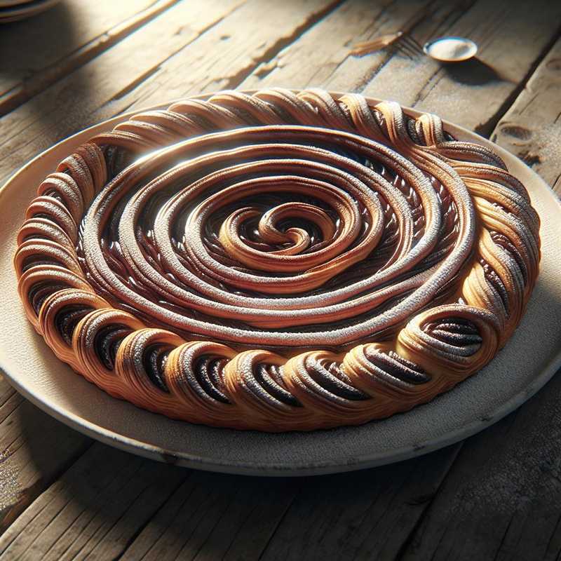 Crostata girella al cioccolato