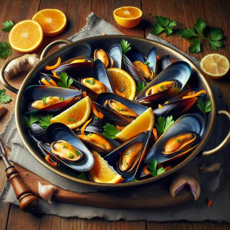 Mussels with Orange and Ginger