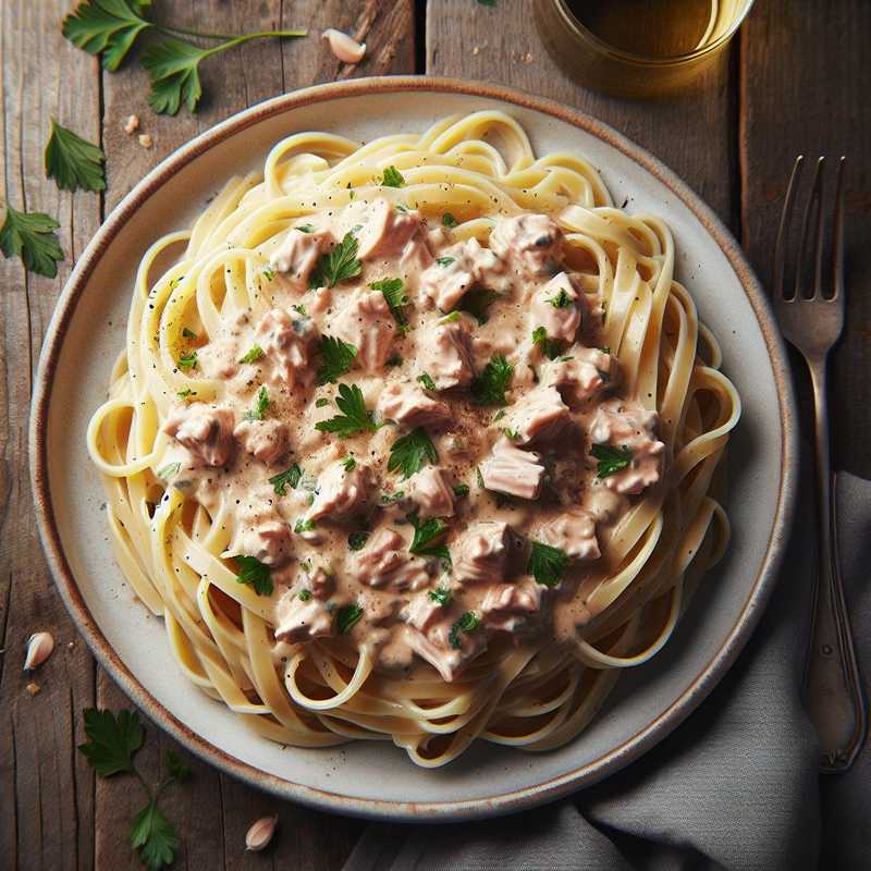 Linguine alla crema di tonno