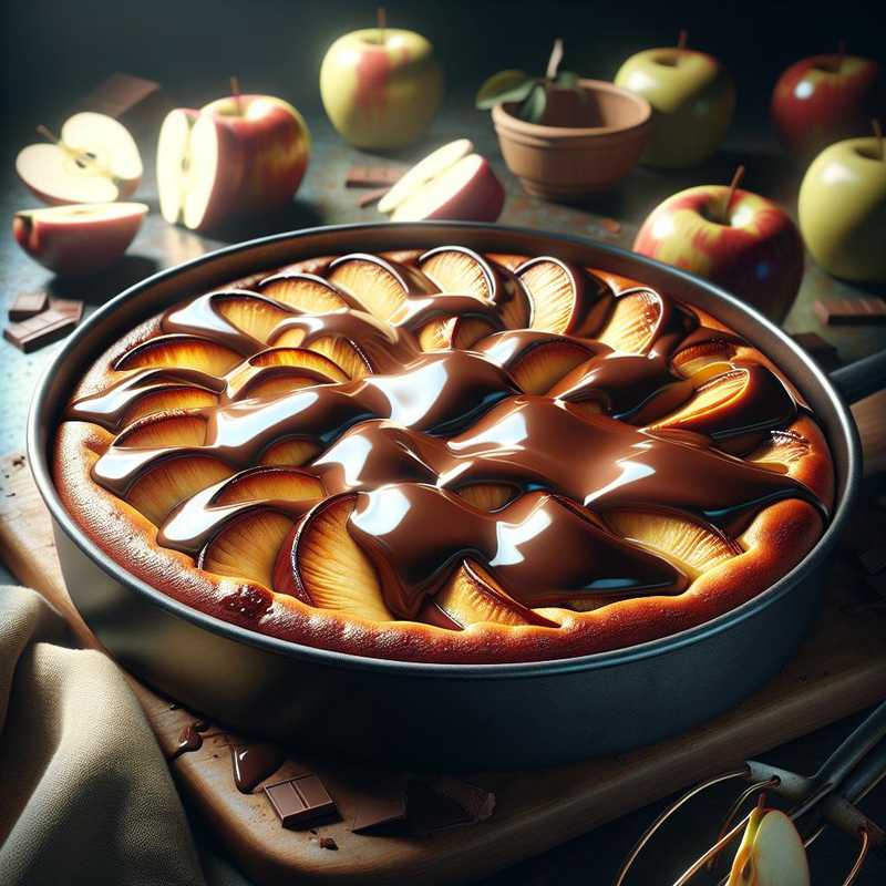 Apple and Chocolate Cake