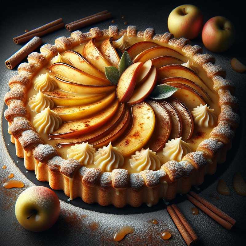 Custard and Apple Tart