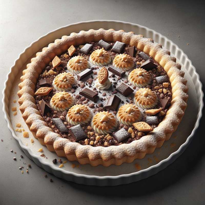 Crostata amaretti e cioccolato