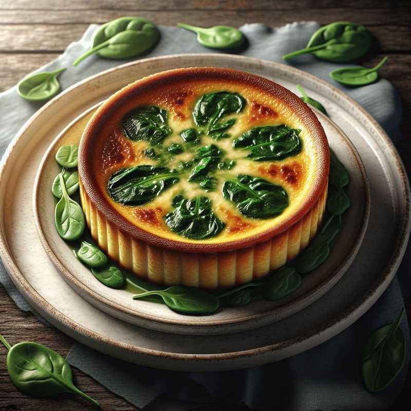 Flan di spinaci e taleggio