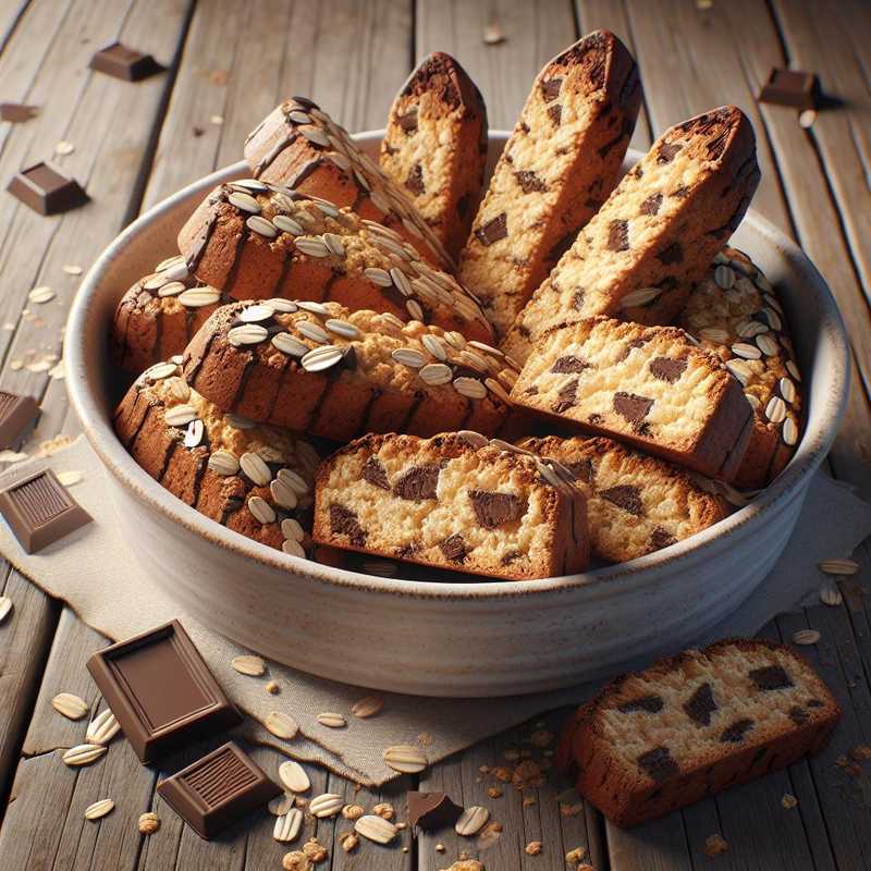 Biscotti avena e cioccolato