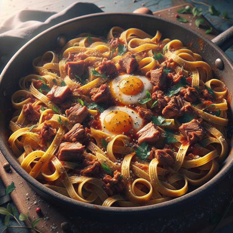 Pasta fresca all'uovo con ragù di cinghiale