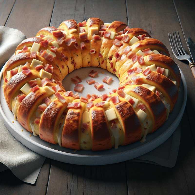 Savory Cheese and Bacon Ring Cake