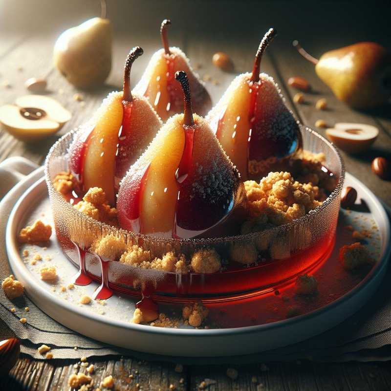 Pears with amaretto