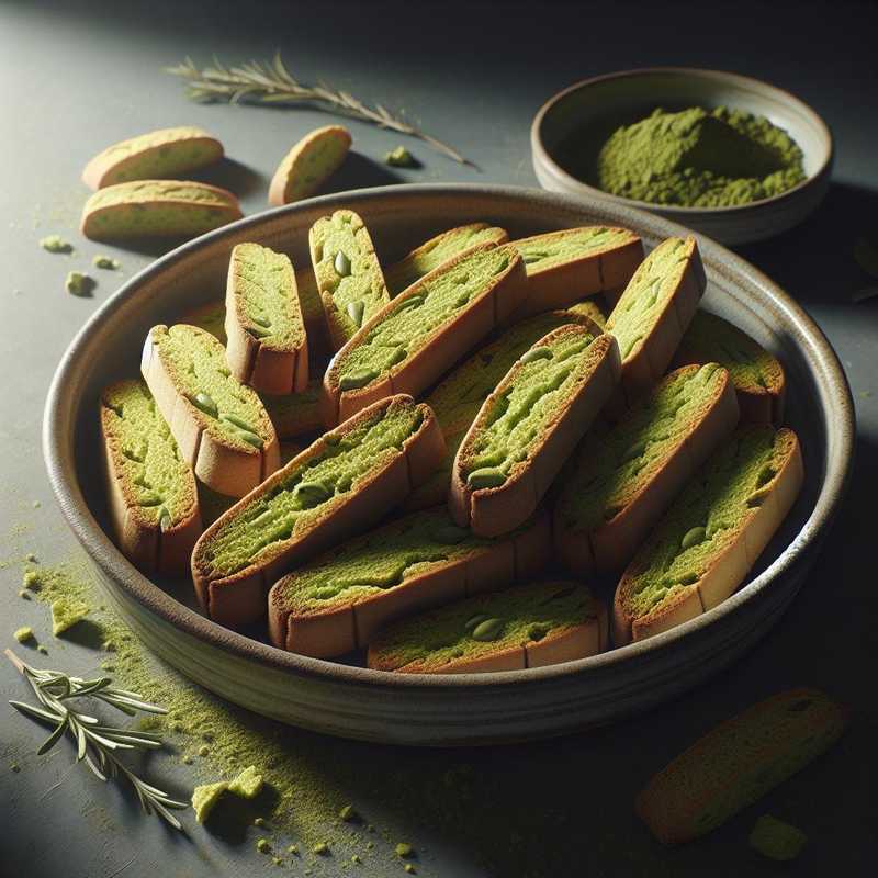 Biscotti al tè Matcha