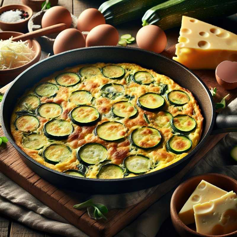 Frittata di zucchine con provola