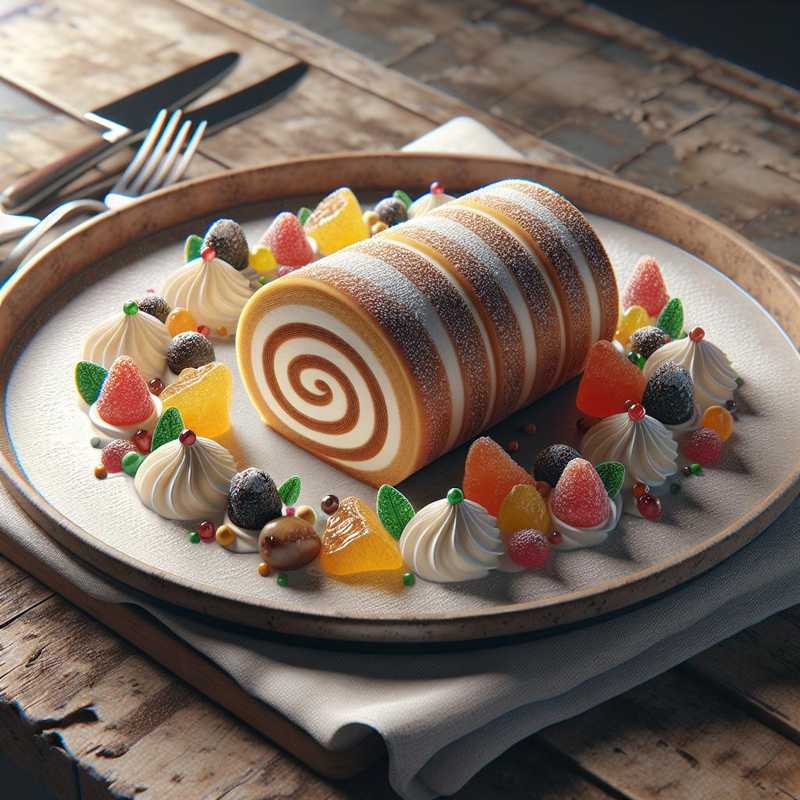 Sicilian cassata roll