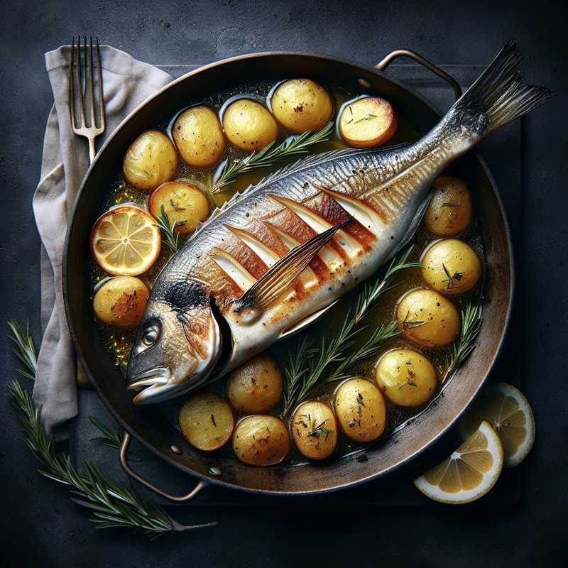 Oven-baked Sea Bass with Potatoes