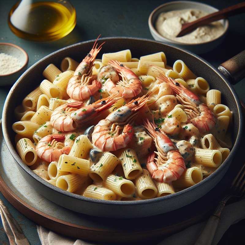 Paccheri with Scampi and Shrimp Cream