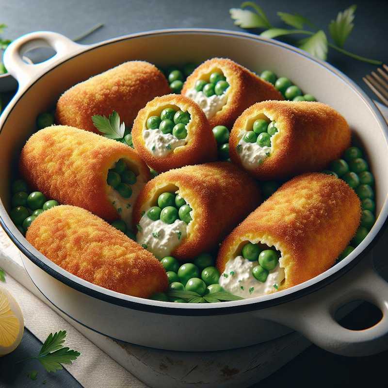 Crocchette di piselli e ricotta