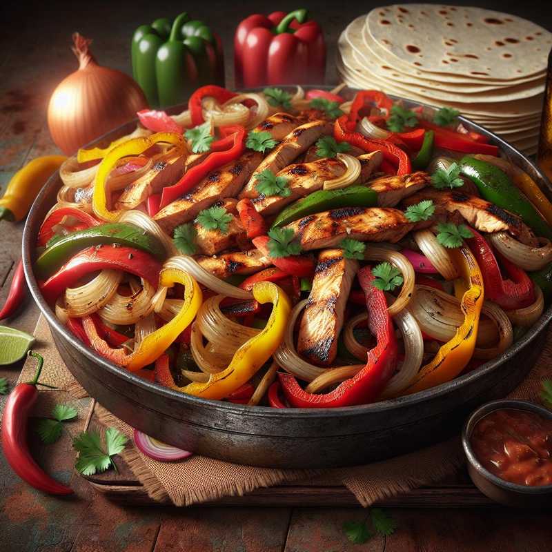 Fajitas di pollo