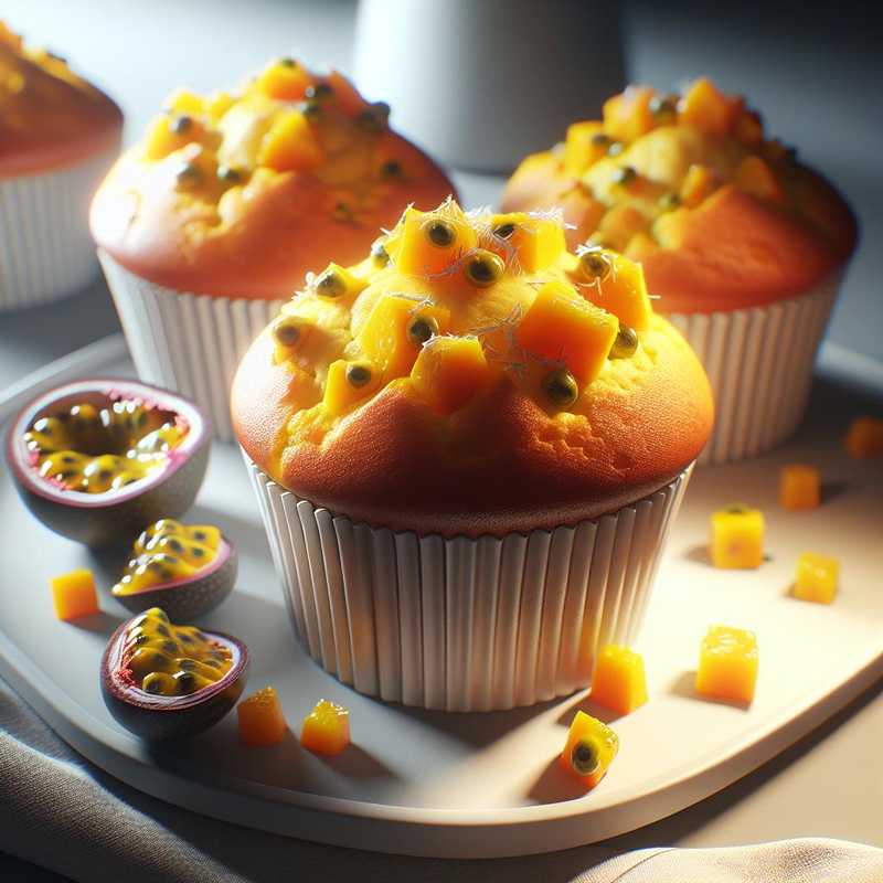 Muffin allo yogurt mango e maracuja