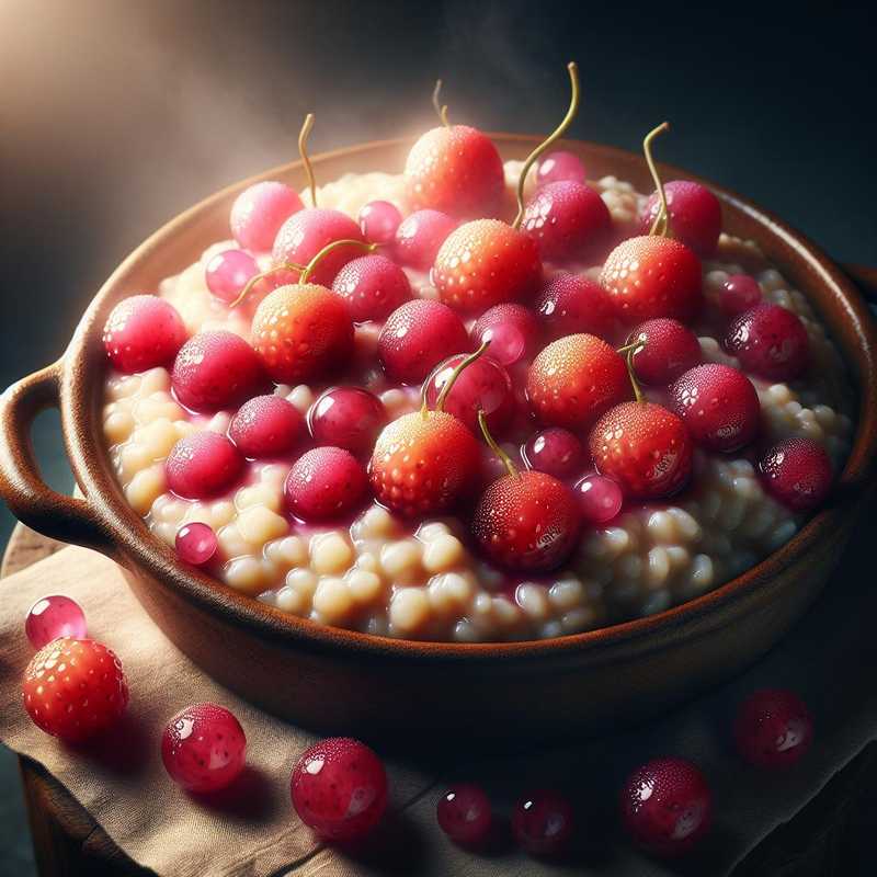 Risotto all'uva fragola