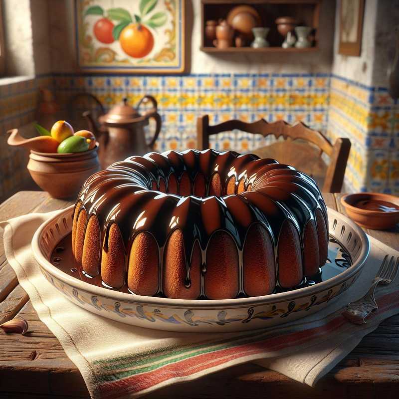 Ciambellone al cioccolato glassato