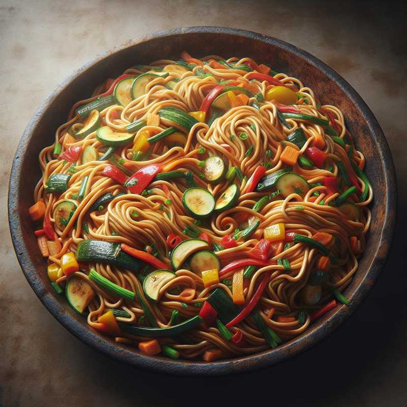 Noodles fritti alle verdure