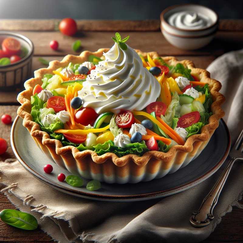 Cream tart salata