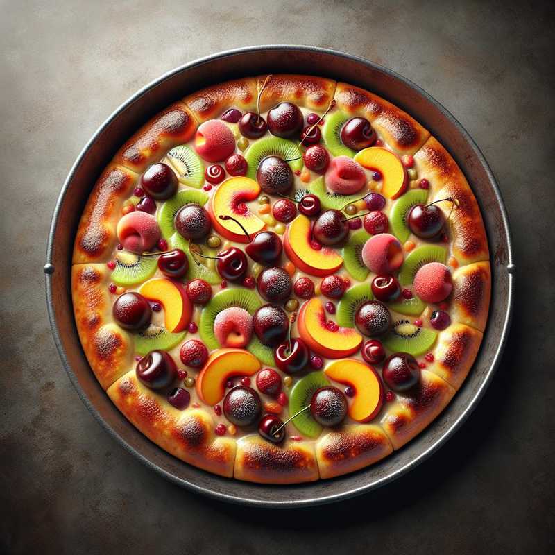 Pizza dolce alla frutta