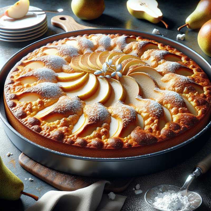 Cake with Ricotta and Pears