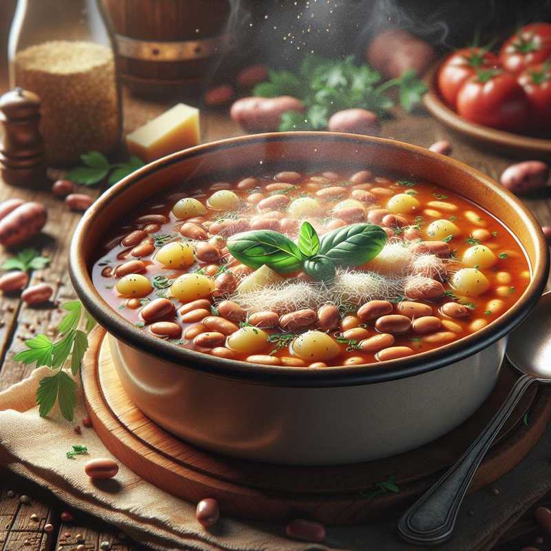 Zuppa di fagioli e patate