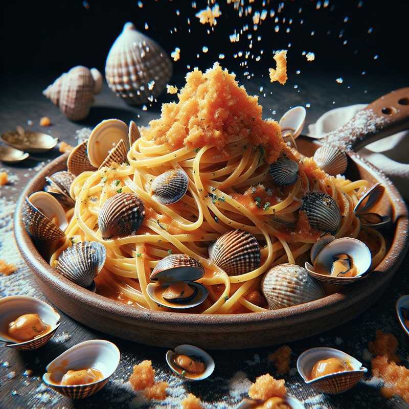 Tagliolini con Vongole e Bottarga