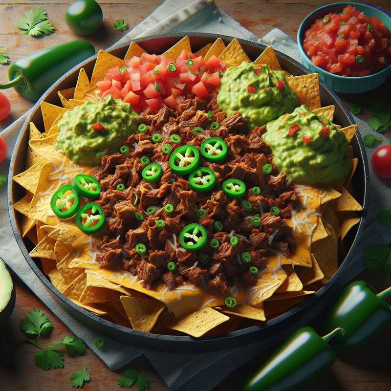 Nachos with meat