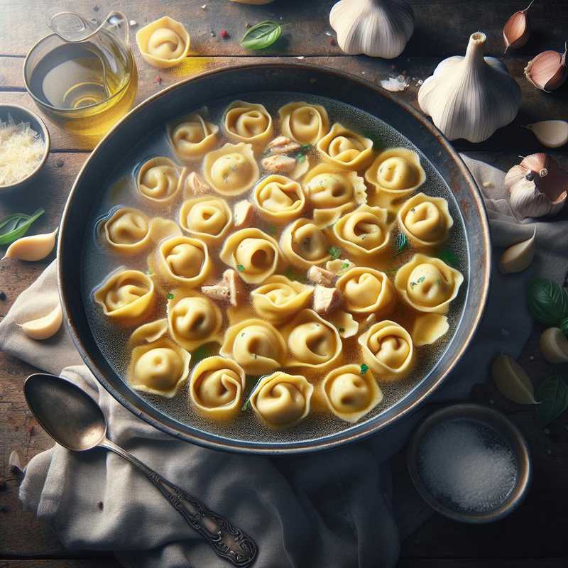 Tortellini in Chicken Broth