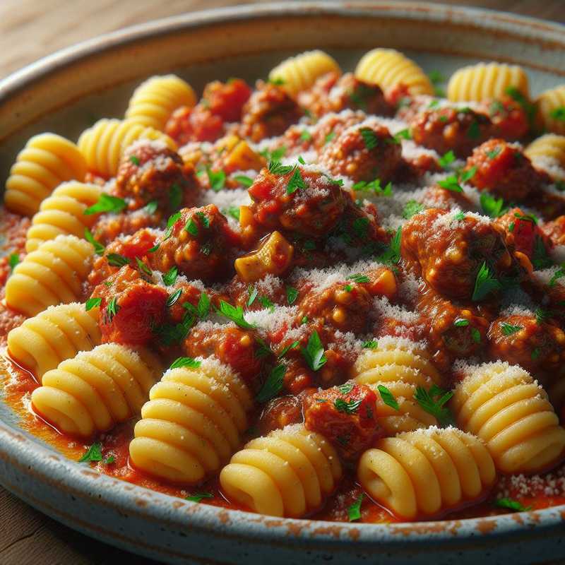 Gnocchi sardi al ragù di salsiccia