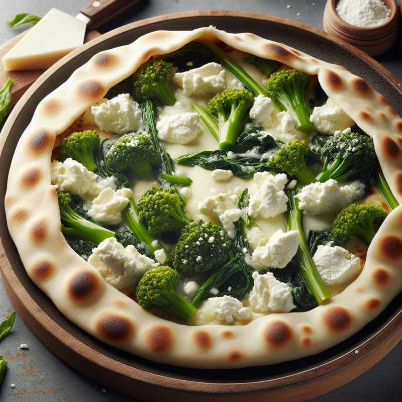 Piadina stracciatella e cime di rapa