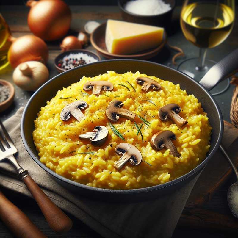 Risotto giallo ai finferli